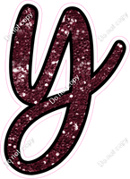 CUL 23.5" Individuals - Burgundy Sparkle y