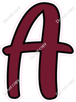 CUL 23.5" Individuals - Flat Burgundy A