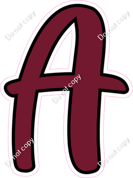 CUL 23.5" Individuals - Flat Burgundy A