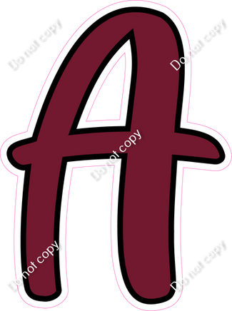 CUL 23.5" Individuals - Flat Burgundy A