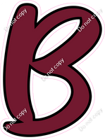 CUL 23.5" Individuals - Flat Burgundy B