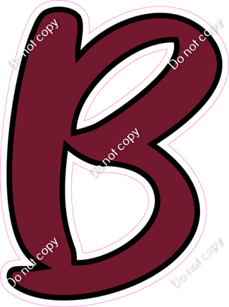 CUL 23.5" Individuals - Flat Burgundy B