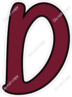 CUL 23.5" Individuals - Flat Burgundy D