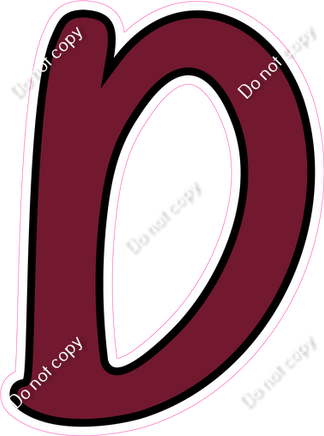 CUL 23.5" Individuals - Flat Burgundy D