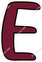 CUL 23.5" Individuals - Flat Burgundy E