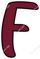 CUL 23.5" Individuals - Flat Burgundy F