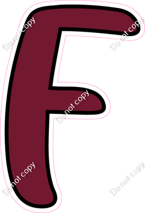 CUL 23.5" Individuals - Flat Burgundy F