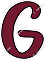 CUL 23.5" Individuals - Flat Burgundy G