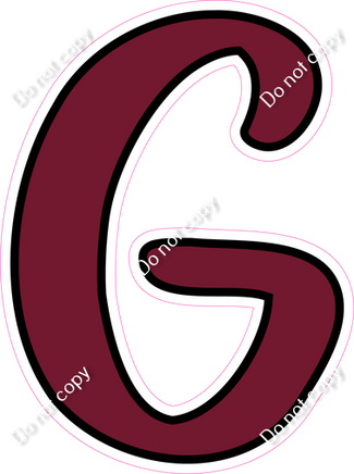 CUL 23.5" Individuals - Flat Burgundy G