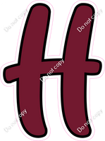 CUL 23.5" Individuals - Flat Burgundy H