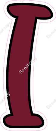 CUL 23.5" Individuals - Flat Burgundy I