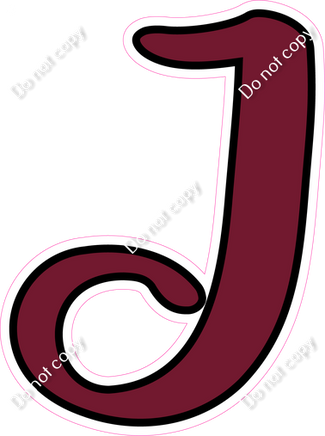 CUL 23.5" Individuals - Flat Burgundy J