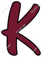 CUL 23.5" Individuals - Flat Burgundy K