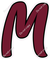 CUL 23.5" Individuals - Flat Burgundy M