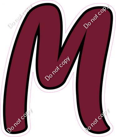 CUL 23.5" Individuals - Flat Burgundy M