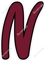 CUL 23.5" Individuals - Flat Burgundy N