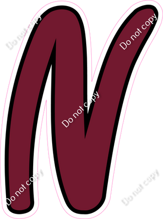 CUL 23.5" Individuals - Flat Burgundy N