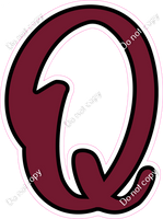 CUL 23.5" Individuals - Flat Burgundy Q