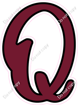 CUL 23.5" Individuals - Flat Burgundy Q