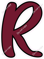 CUL 23.5" Individuals - Flat Burgundy R