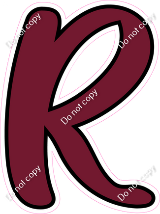 CUL 23.5" Individuals - Flat Burgundy R