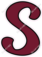 CUL 23.5" Individuals - Flat Burgundy S