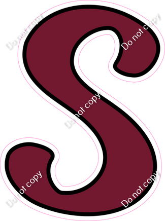 CUL 23.5" Individuals - Flat Burgundy S