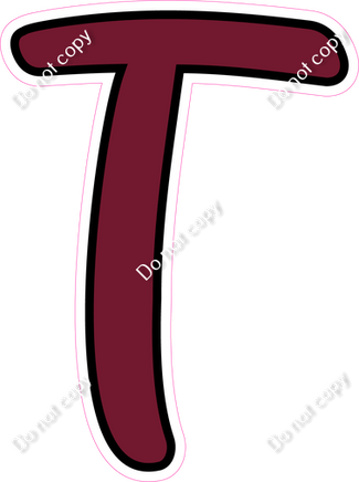 CUL 23.5" Individuals - Flat Burgundy T