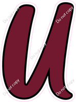 CUL 23.5" Individuals - Flat Burgundy U