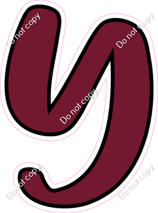 CUL 23.5" Individuals - Flat Burgundy Y