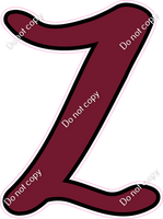 CUL 23.5" Individuals - Flat Burgundy Z