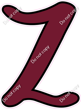 CUL 23.5" Individuals - Flat Burgundy Z