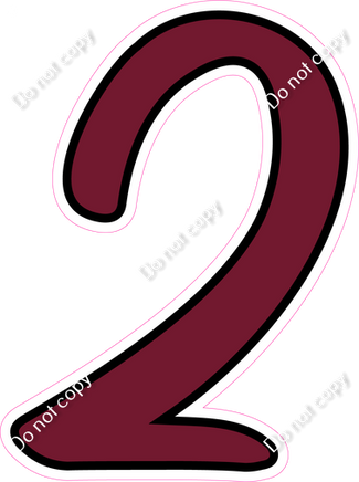 CUL 23.5" Individuals - Flat Burgundy 2