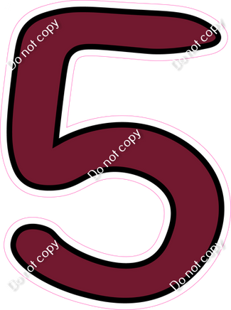 CUL 23.5" Individuals - Flat Burgundy 5