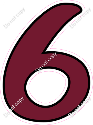 CUL 23.5" Individuals - Flat Burgundy 6