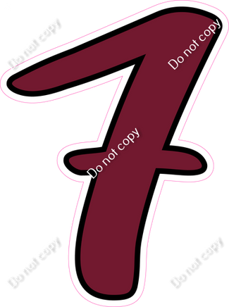 CUL 23.5" Individuals - Flat Burgundy 7