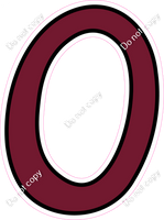 CUL 23.5" Individuals - Flat Burgundy