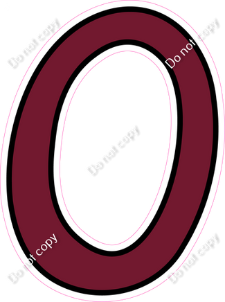 CUL 23.5" Individuals - Flat Burgundy