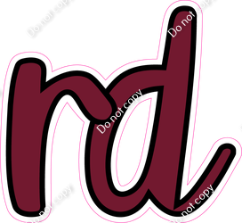 CUL 23.5" Individuals - Flat Burgundy RD