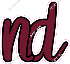 CUL 23.5" Individuals - Flat Burgundy ND