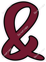 CUL 23.5" Individuals - Flat Burgundy &