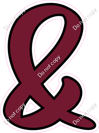 CUL 23.5" Individuals - Flat Burgundy &