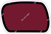 CUL 23.5" Individuals - Flat Burgundy Dash