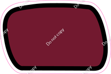 CUL 23.5" Individuals - Flat Burgundy Dash