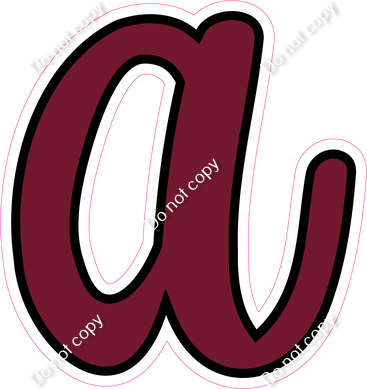 CUL 23.5" Individuals - Flat Burgundy a