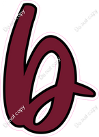 CUL 23.5" Individuals - Flat Burgundy b