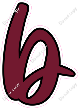 CUL 23.5" Individuals - Flat Burgundy b