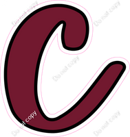 CUL 23.5" Individuals - Flat Burgundy c