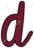 CUL 23.5" Individuals - Flat Burgundy d