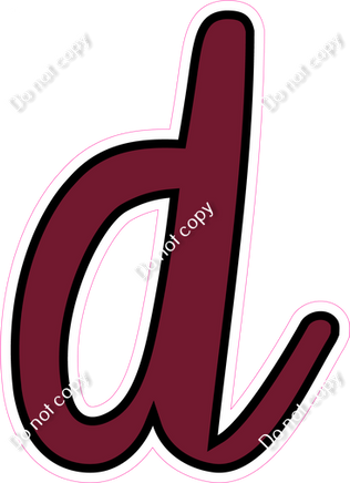 CUL 23.5" Individuals - Flat Burgundy d